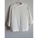 Ann Taylor Women's Wide Dolman Sleeves Ivory Top Blouse Size Large Casual Office Photo 1