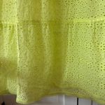 Alice + Olivia Jules Tie-Back Paneled Maxi Dress Size 4 Eyelet Neon Lace Spring Photo 7