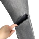 Current/Elliott Sample Gray Mid Rise Raw Step Hem Cropped Distressed Jeans Photo 3