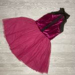 Red velvet weissman sleeveless dance costume tutu small adult skirt leotard Photo 1