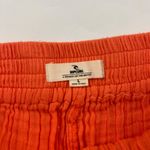 Rip Curl Orange Cotton Crinkle Gauze Wide Leg Lounge Pant L Photo 3