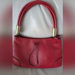 Gucci Red Leather Knot Handle Handbag Photo 1