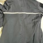 Vince OVERSIZED LONG-LINE CREPE COAT IN NAVY Oversized Size Small Slightly Puff Photo 11