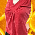 Ann Taylor Red Loft V Neck Tank Top XS Photo 0