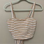 Faithfull the Brand Fortelina Nude Striped Tie-Back Crop Top Photo 6