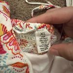 Midnight sky  Crop Top Sz XL Floral Paisley Linen Corset Handkerchief Coconut Gir Photo 1