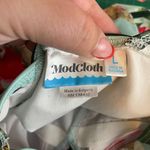 Modcloth Women L Blue Pink Floral The Gilda One-Piece Swimsuit Pads Built in Bra Photo 7