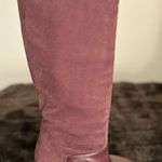 Vince  Suede Leather Purple red tall knee riding boots 5.5 Photo 0