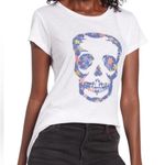 Zadig & Voltaire Star Skull Skinny Print T Shirt White Size XS Photo 0