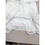 CIEBON Womens Dress Size L White Halter Patchwork Eyelet Belted Ruffle Hem Size L Photo 5