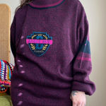 Bugle Boy  Women's Burgundy Crew Neck Sweater Photo 0
