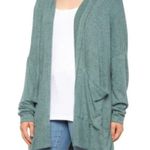 Young Fabulous and Broke  Lightweight Green Hooded Cardigan with Pockets Photo 0