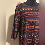 EUC Dressworks Orange and Purple Halloween Graphic Dress size medium Photo 1