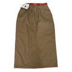L.S.A. Classics Brown Skirt And Red Belt Vintage 80s? Deadstock Read 28 waist Size undefined Photo 1