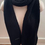 Rebecca Minkoff NWT Traveling Rib Black Knit Scarf, size 76x10” Photo 10