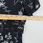 American Vintage Vtg 90s Jody California Floral Midi Dress Sz 9 Black Ruffle Modest Cottagecore Photo 9