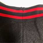 Maje Jispe Mini Plaid Asymmetrical Wrap Skirt Black & Red Stripe Preppy Punk S Photo 8