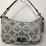 Coach Kristen Signature C Gray Silver 2011 Hobo Bag Purse with Crsbdy Strap EUC Photo 0