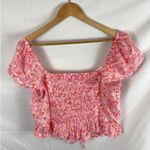 Abound NWOT  Cinch Front Gauzy Top size Large Photo 4