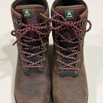 Kamik  Brown Leather Boots with Burgundy Laces Photo 0