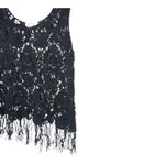 Paper + Tee  Floral Crochet Fringe Tank Top Photo 1