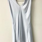 Show Me Your Mumu  Jasmine Luxe Satin Sleeveless Halter Mini Dress Light Blue L Photo 1