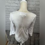 French Laundry NWT white tie front shirt small Photo 6