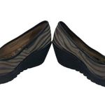 Fly London Wedge Heels Women’s Size 38 Gray Black Animal Print Comfort Shoes Photo 8