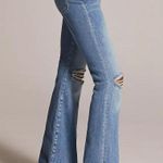 Pilcro  by Anthropologie The Icon Mid-rise Flare Jeans Medium Blue Jeans Size 29 Photo 2