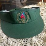 1996 Atlanta Olympics Visor Green Eastport Official Centennial Games Hat Vintage Photo 0