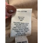 Blair  Tan Khaki Button Up 100% Cotton Midi Dress Size Small Photo 3