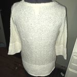 Chico's Chico’s 1 cream sweater with lace hem Photo 1