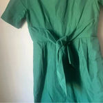 Weekend MaxMara Green Tandem Sheath Front Tie Belt Dress Size 2 Photo 2
