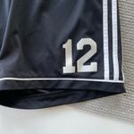Adidas Black White Stripes Soccer Shorts Size Medium Number 12 Photo 5