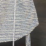 Oh! Mama medium blouse v neck maternity navy blue heart white tie back Photo 5