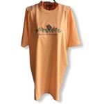 Delta Embroidered Old Orchard Beach, Maine T-shirt/Tunic Peach Size Medium Photo 1
