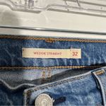 Levi's  Wedgie Straight Premium Jeans Jive Sound Button Fly Size‎ 32 Photo 8