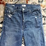 Mother The Stunner Ankle Fray Graffiti Girl jeans size 26 Blue Photo 3