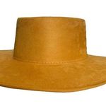 Stylish Mustard Wide Brim Hat Yellow Photo 0