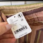 Free People NWT  Freehold Cropped Striped Pants In Citron Combo Photo 7