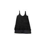 Collina Strada Rare Minimal Y2K Black Suede Mini Dress Size XS/S Black Photo 1