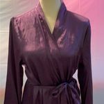 Apt. 9  EUC purple tie around robe with lace detail Photo 1