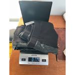 Carmen Marc Valvo Black Quilted Faux Leather Trim Leggings Pants Size Small Photo 4