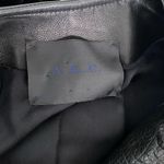 ALC Frank A.L.C. Black Leather Asymmetrical Zip Jacket Leonardo Photo 5