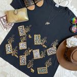 Vintage Savanna animal print art tee Black Size L Photo 3