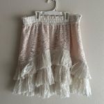 Love Shack Fancy Kara French Lace Ivory Ruffle Skirt Size M Photo 2