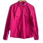 Cowboy Equipment 4HER Women Top‎ XL Button Up Pearl Snap Cowgirl Western Rodeo Pink Photo 0