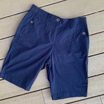 kim rogers Shorts Navy Blue Lightweight Bermuda Womens 12 Photo 4