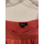 Rails Sonora Blouse Womens Small Spiced Coral Flutter Sleeve Smocked Sq Neck Photo 2