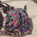 Victoria's Secret Victoria Secrets Retro Print Floral Paisley Cutout Swimwear Bikini Top 34D Photo 11